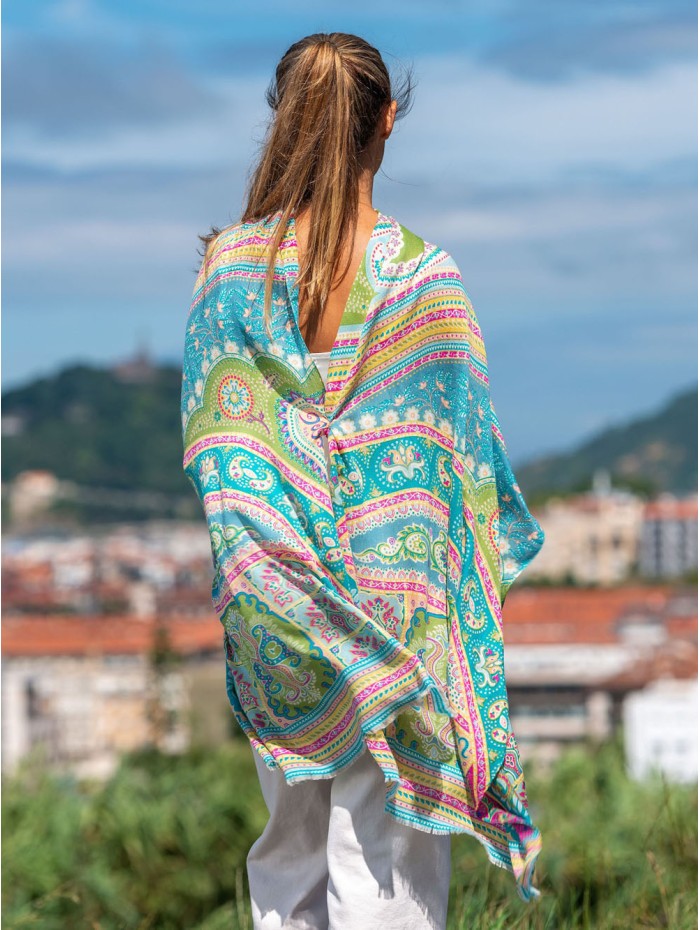 Wool and silk scarf ASW34F
