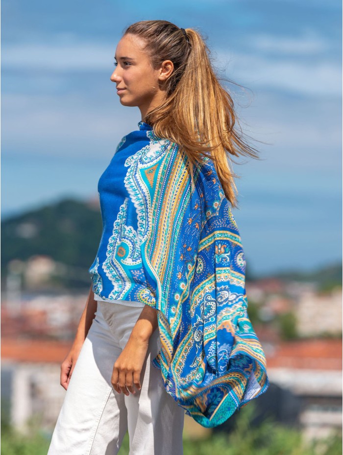 Wool and silk scarf ASW34F