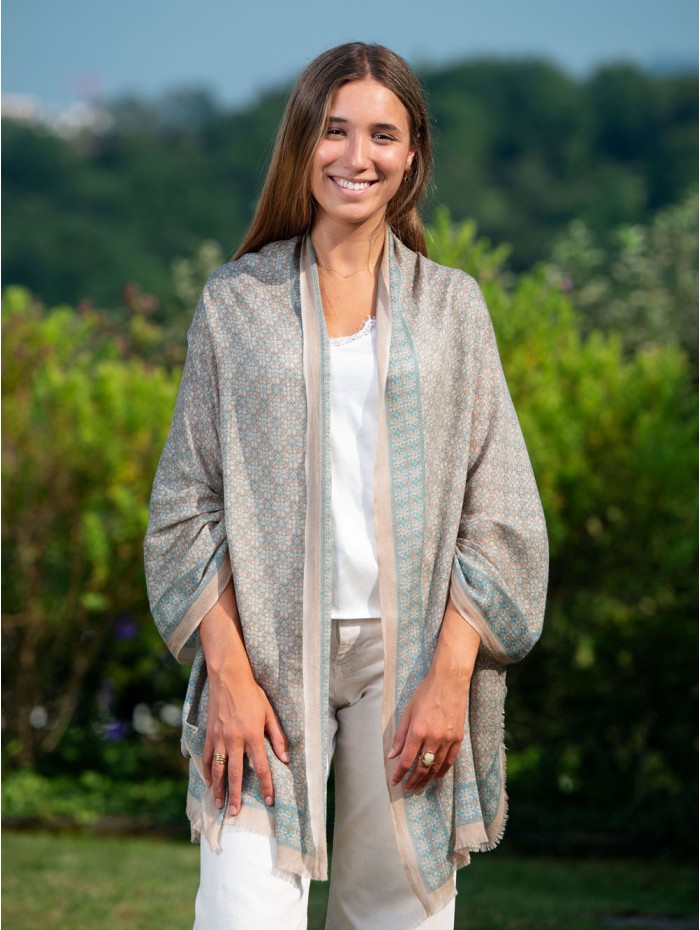 Wool and silk scarf ASW29F