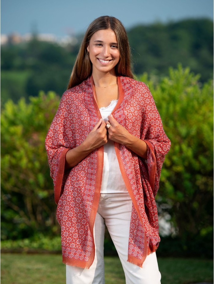 Wool and silk scarf ASW29F