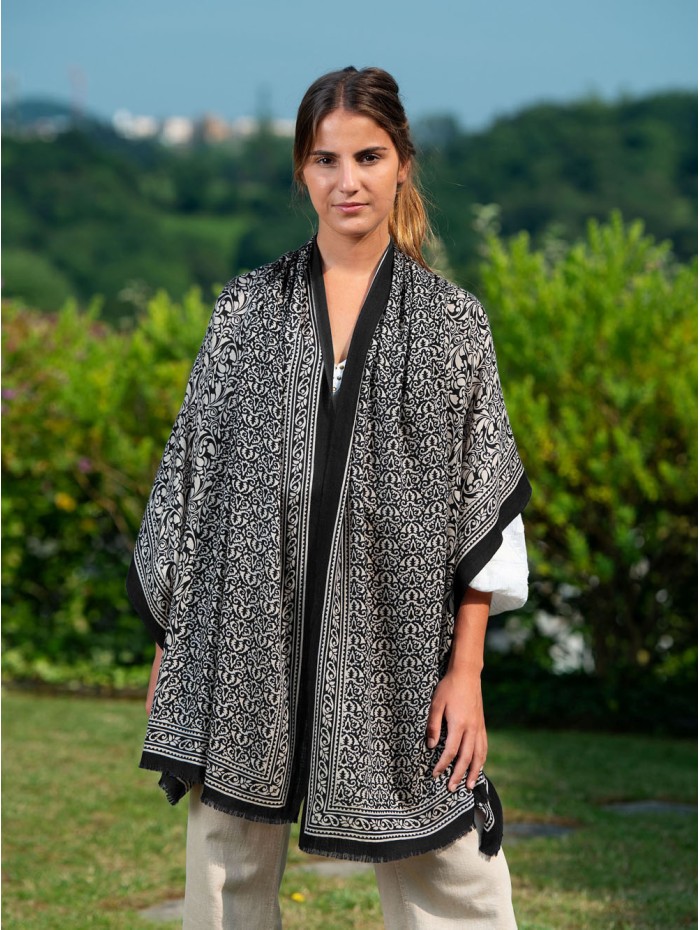 Wool and silk scarf ASW26F