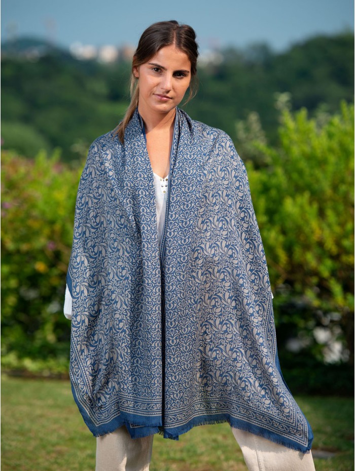 Wool and silk scarf ASW26F
