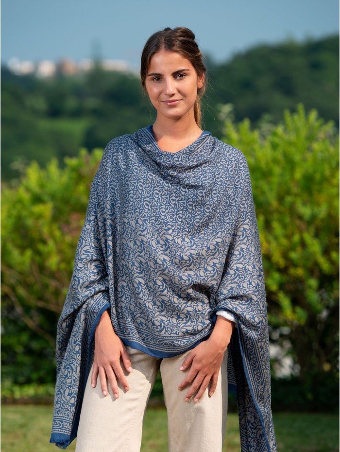 Wool and silk scarf ASW26F