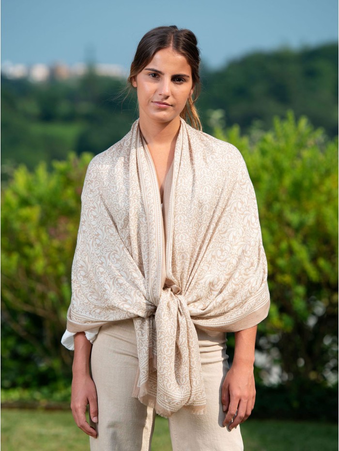 Wool and silk scarf ASW26F