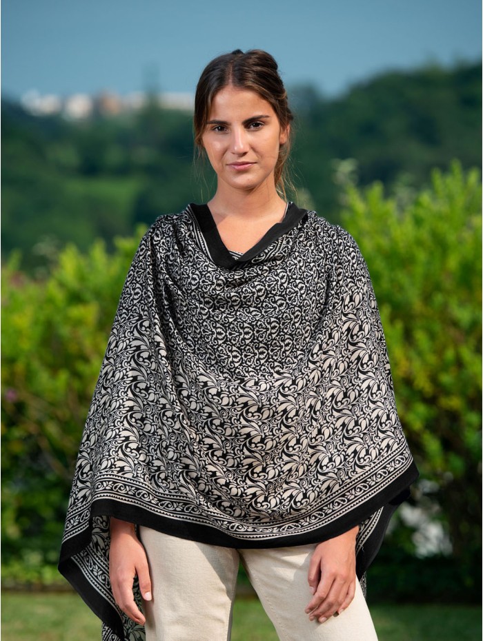 Wool and silk scarf ASW26F
