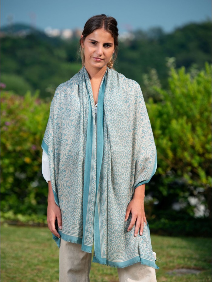 Wool and silk scarf ASW26F