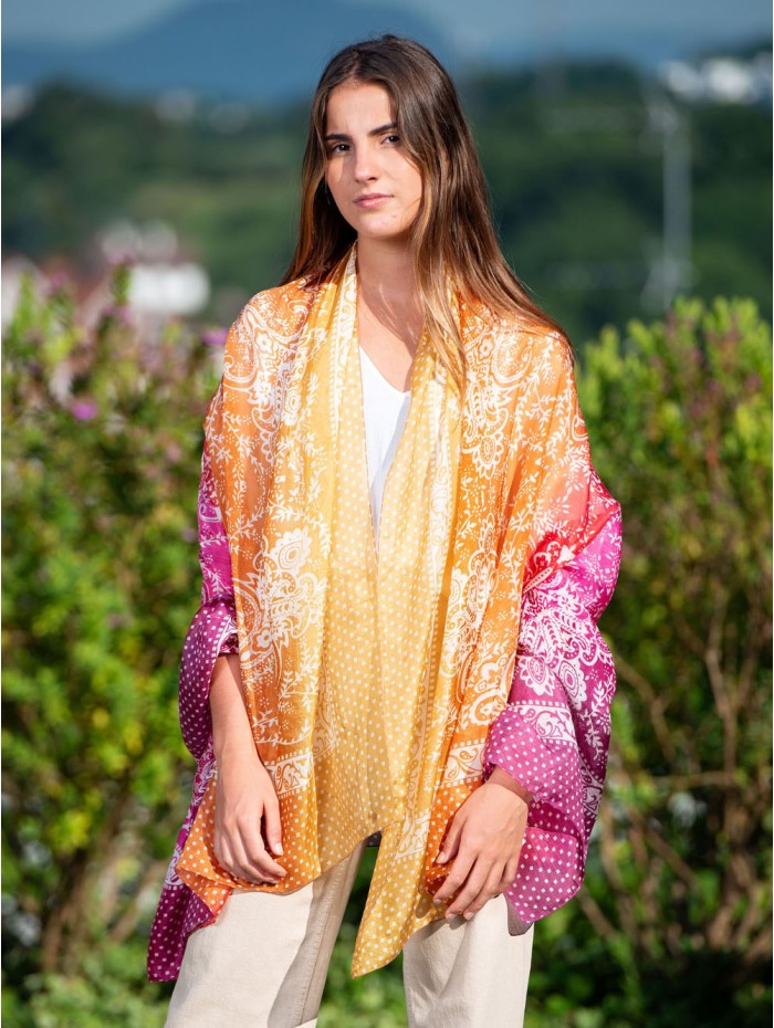 Silk foulard ATU383C