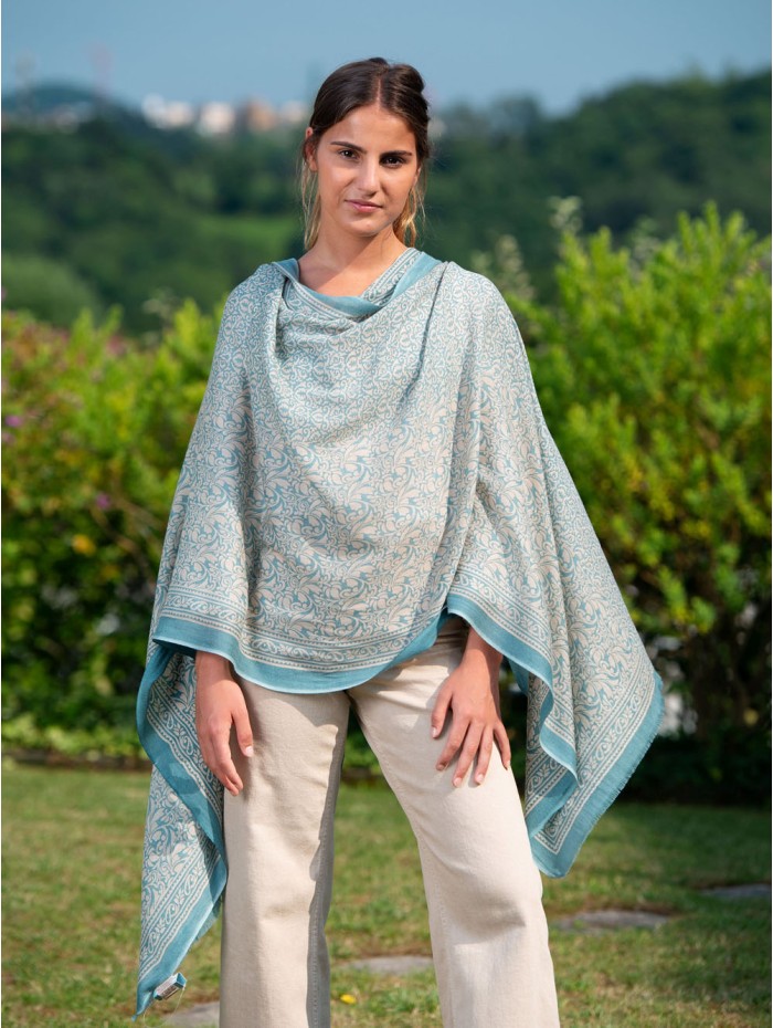 Wool and silk scarf ASW26F