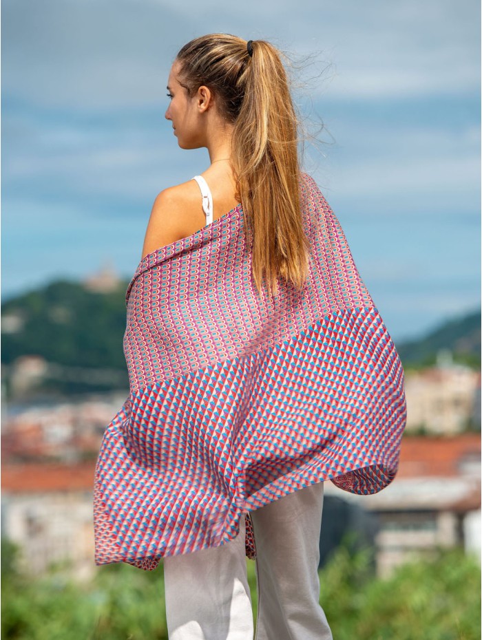 Wool and silk scarf ASW25F