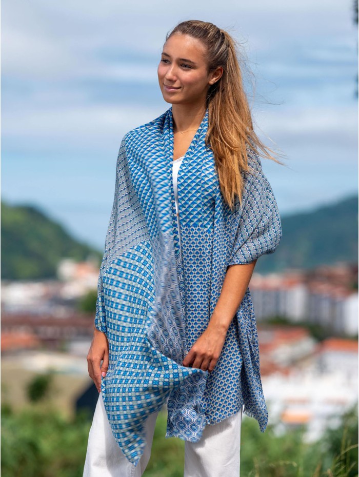 Wool and silk scarf ASW25F