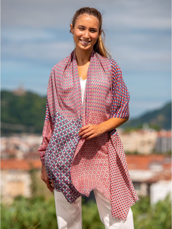 Wool and silk scarf ASW25F