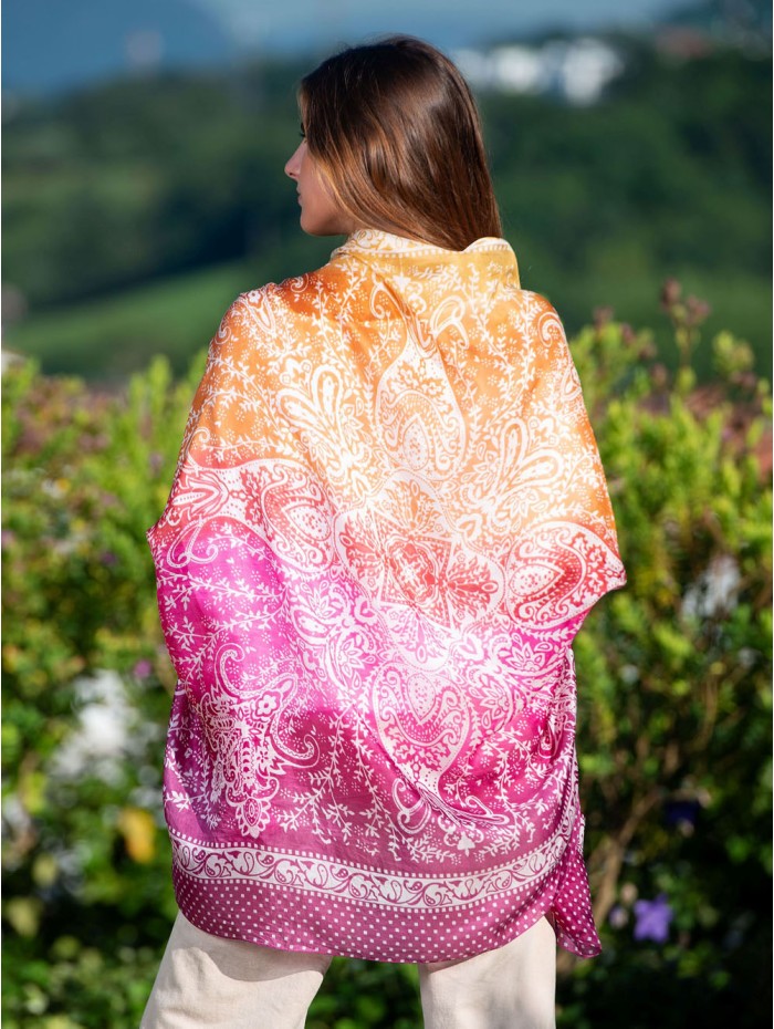 Silk foulard ATU383C