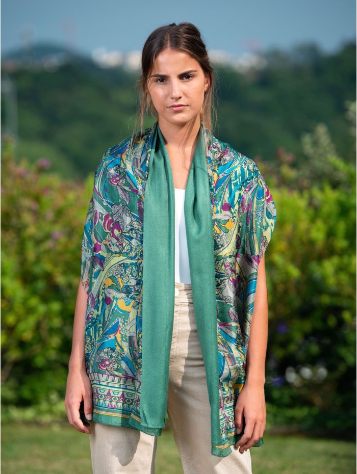 Foulard double en soie ASK184CD