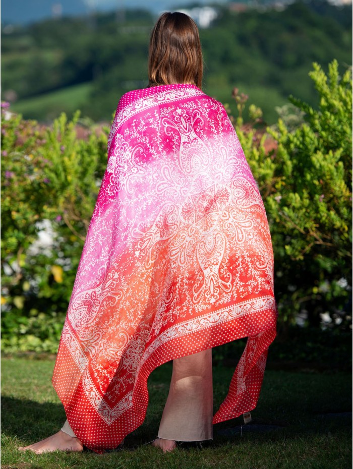Silk foulard ATU383C
