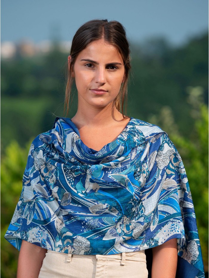 Foulard double en soie ASK184CD
