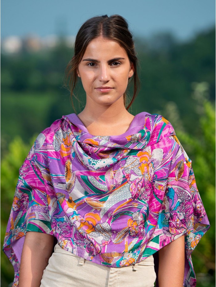 Foulard double en soie ASK184CD