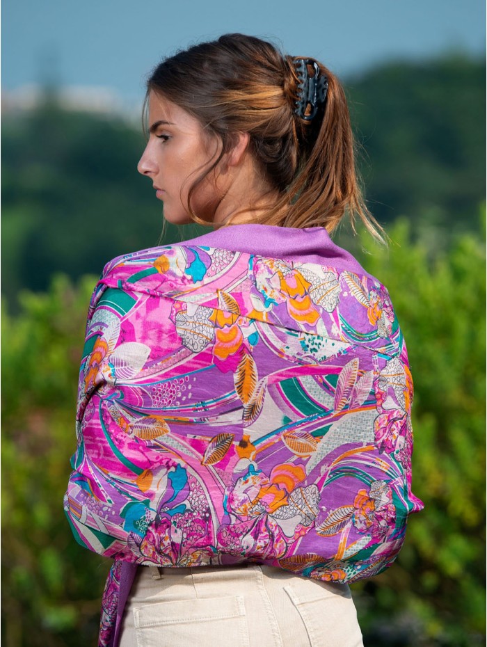 Foulard double en soie ASK184CD