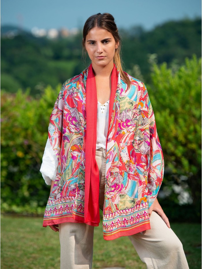 Foulard double en soie ASK184CD