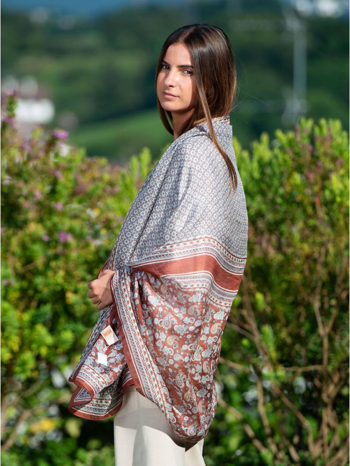 Silk foulard ATU377C