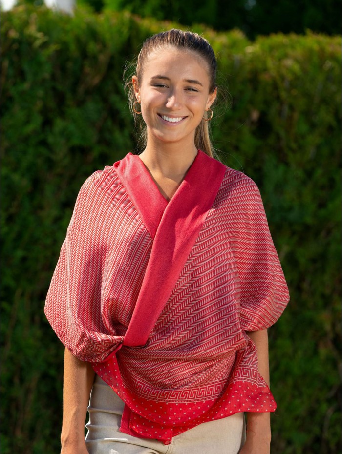 Foulard double en soie ASK227CDA