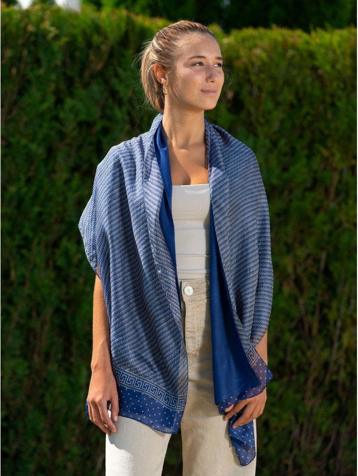 Foulard double en soie ASK227CDA