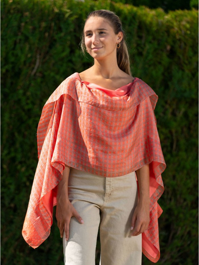 Foulard double en soie ASK227CDB