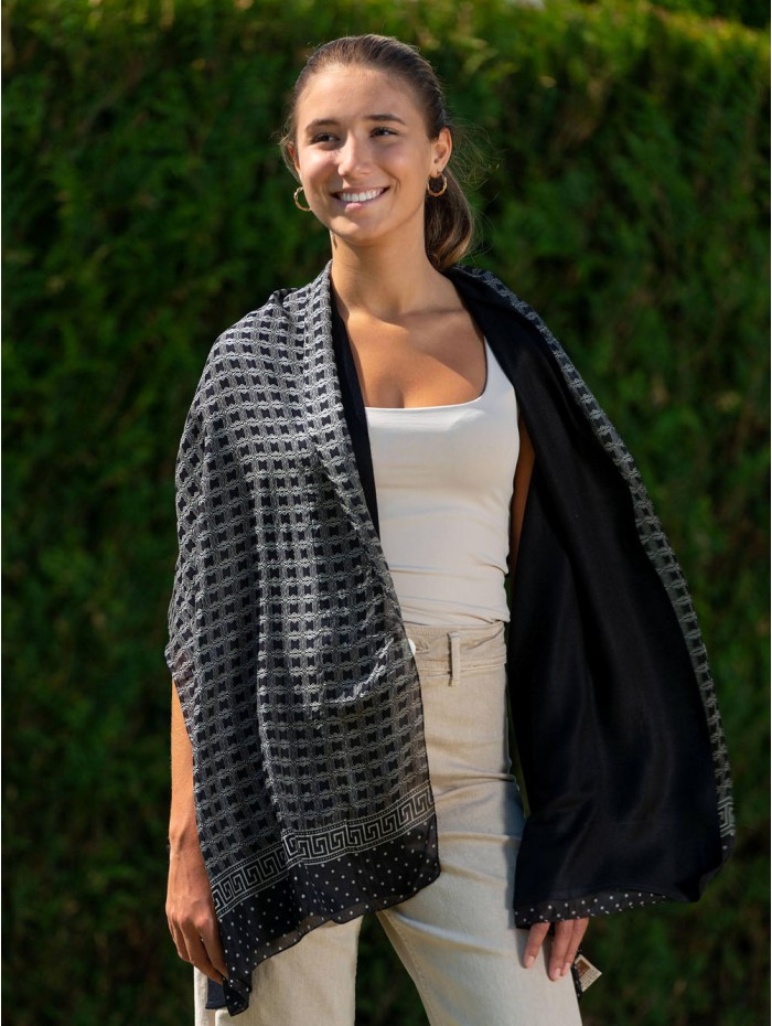 Foulard double en soie ASK227CDB