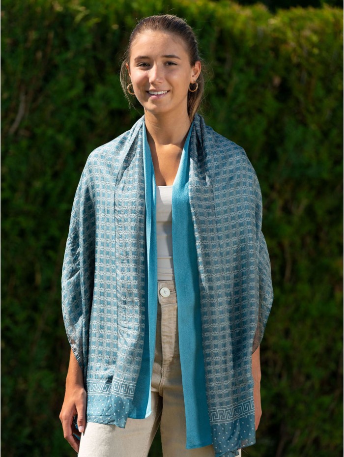 Foulard double en soie ASK227CDB