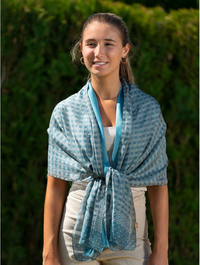 Foulard double en soie ASK227CDB