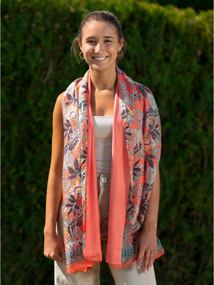 Foulard double en soie ASK229CD