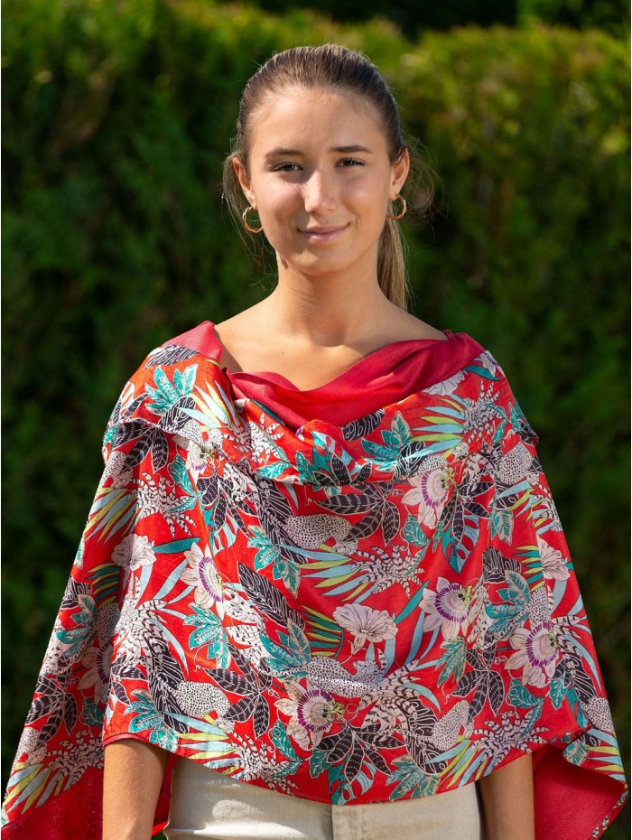 Foulard double en soie ASK229CD