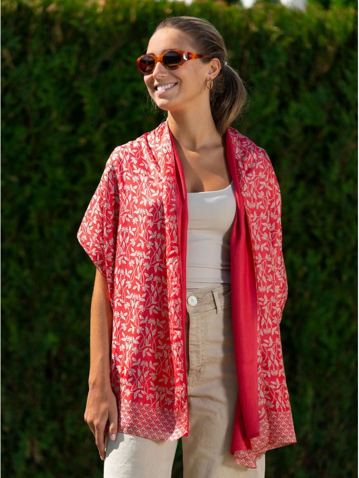 Foulard double en soie ASK230CDB