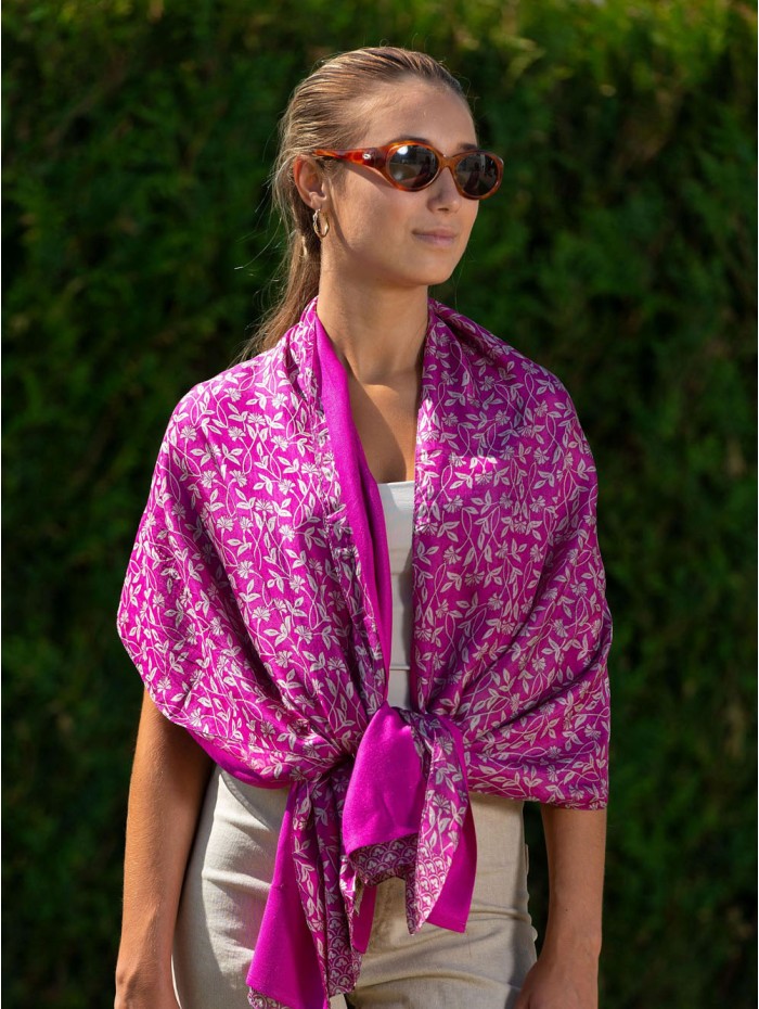 Foulard double en soie ASK230CDB