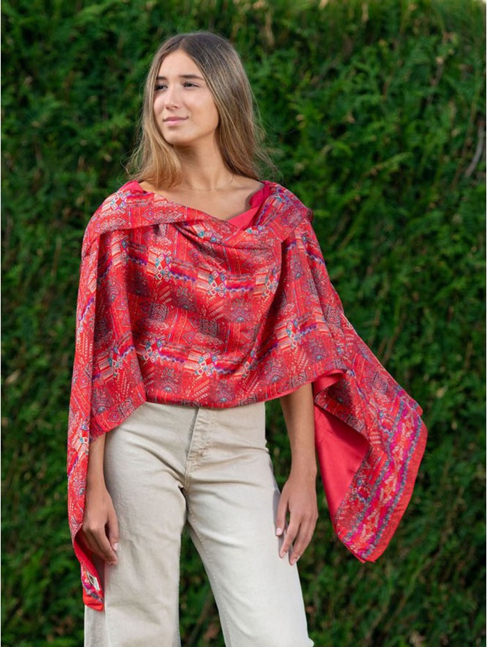 Foulard double en soie ASK234CD