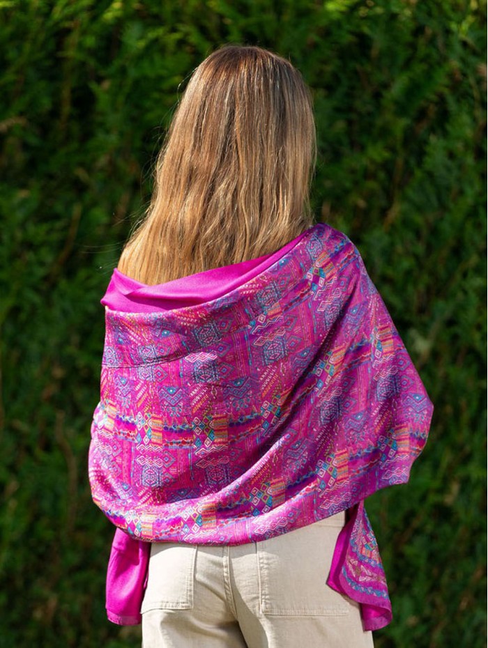 Foulard double en soie ASK234CD