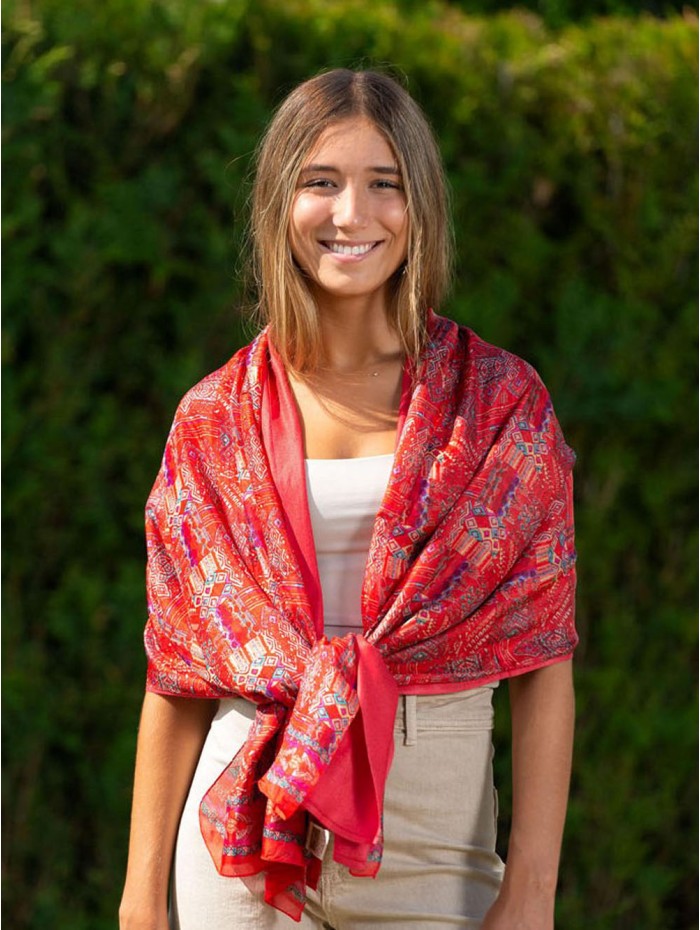 Foulard double en soie ASK234CD