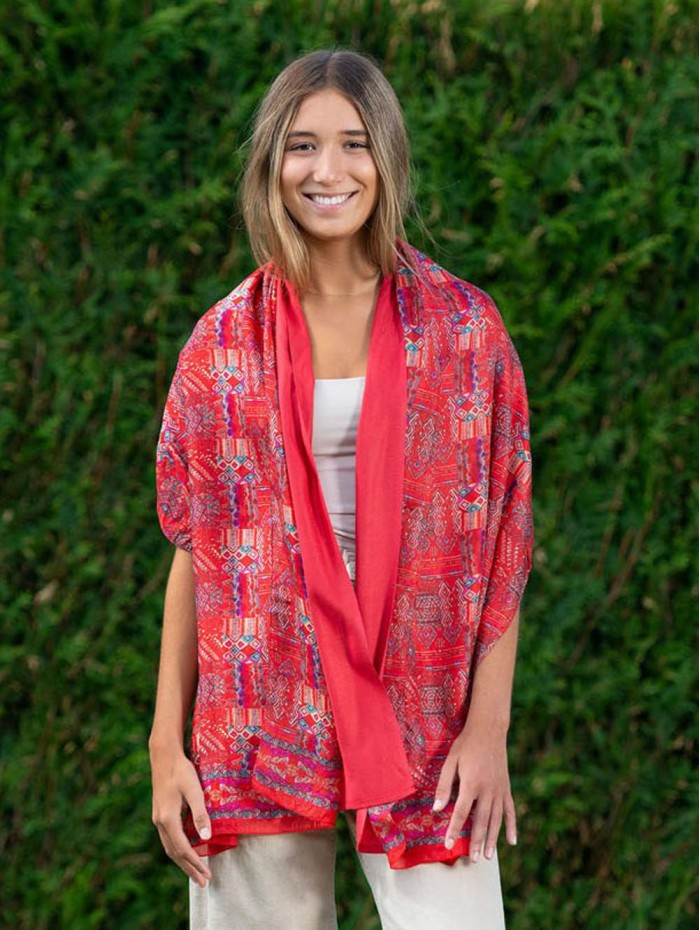 Foulard double en soie ASK234CD