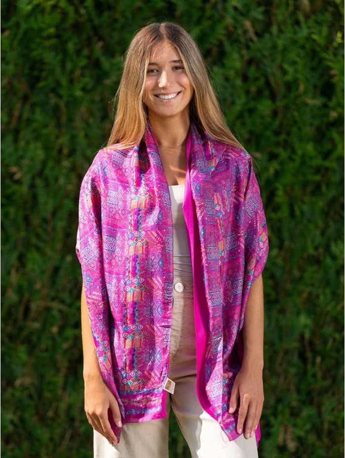 Foulard double en soie ASK234CD