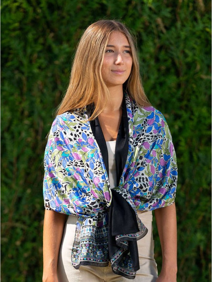 Foulard double en soie ASK237CD