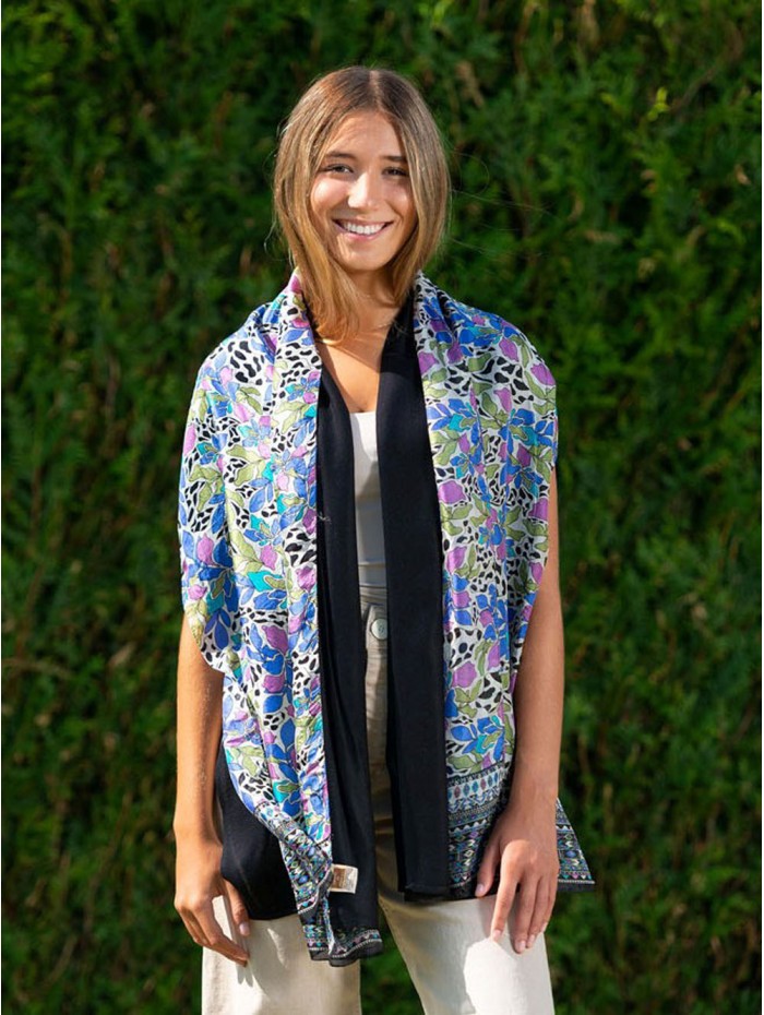 Foulard double en soie ASK237CD