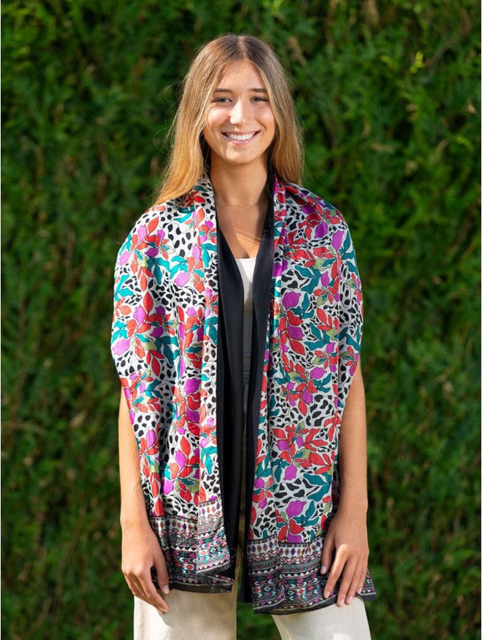 Foulard double en soie ASK237CD