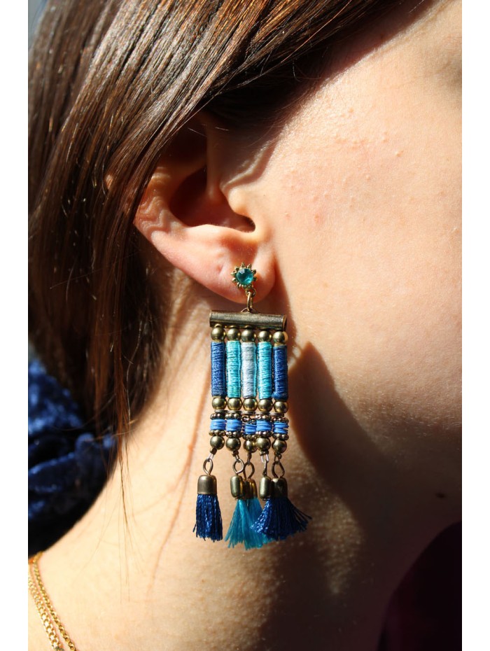 Boucles d'oreilles PENJAN587D - Pack de 4 couleurs