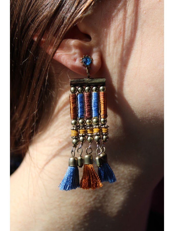 Boucles d'oreilles PENJAN587D - Pack de 4 couleurs