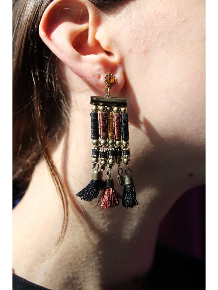 Boucles d'oreilles PENJAN587D - Pack de 4 couleurs
