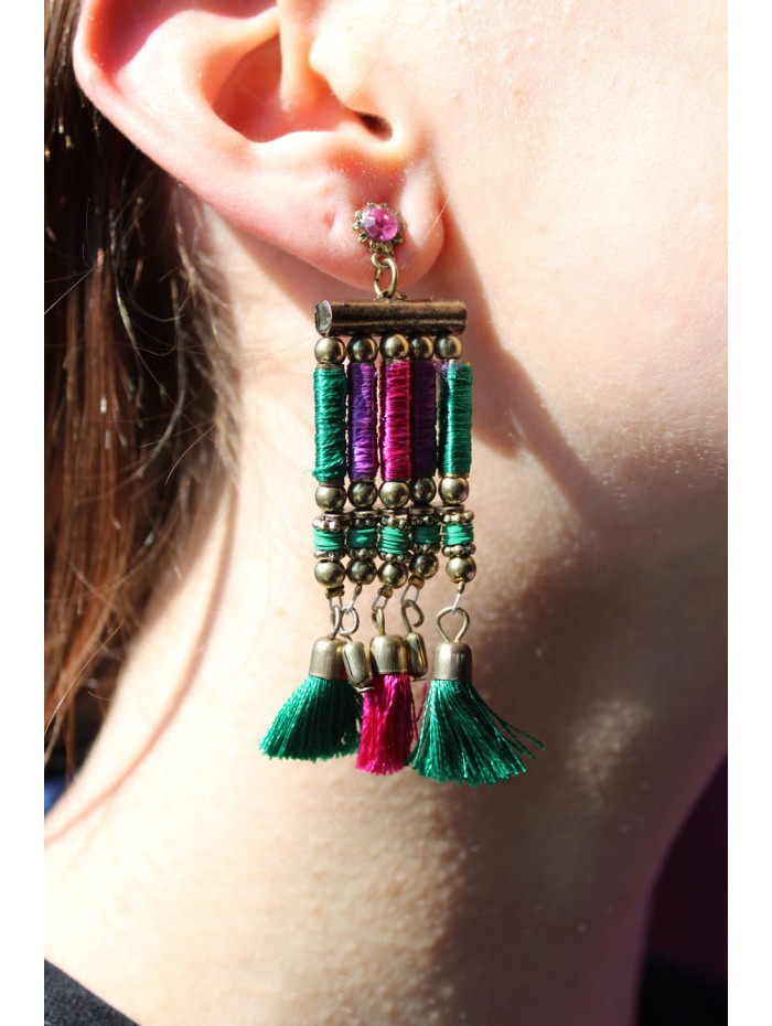 Boucles d'oreilles PENJAN587D - Pack de 4 couleurs