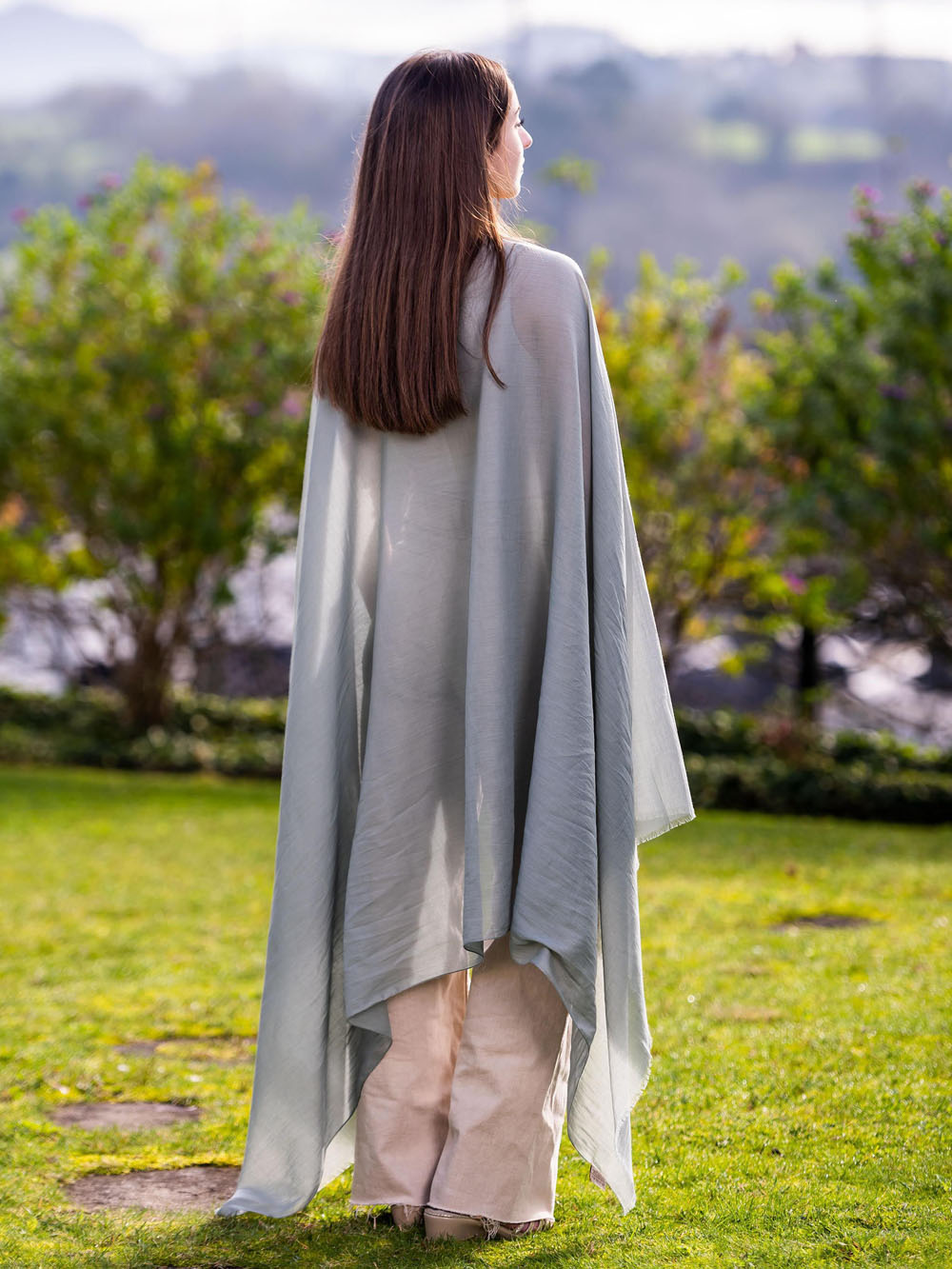 Plain cotton scarf ACTGNEUTRAL