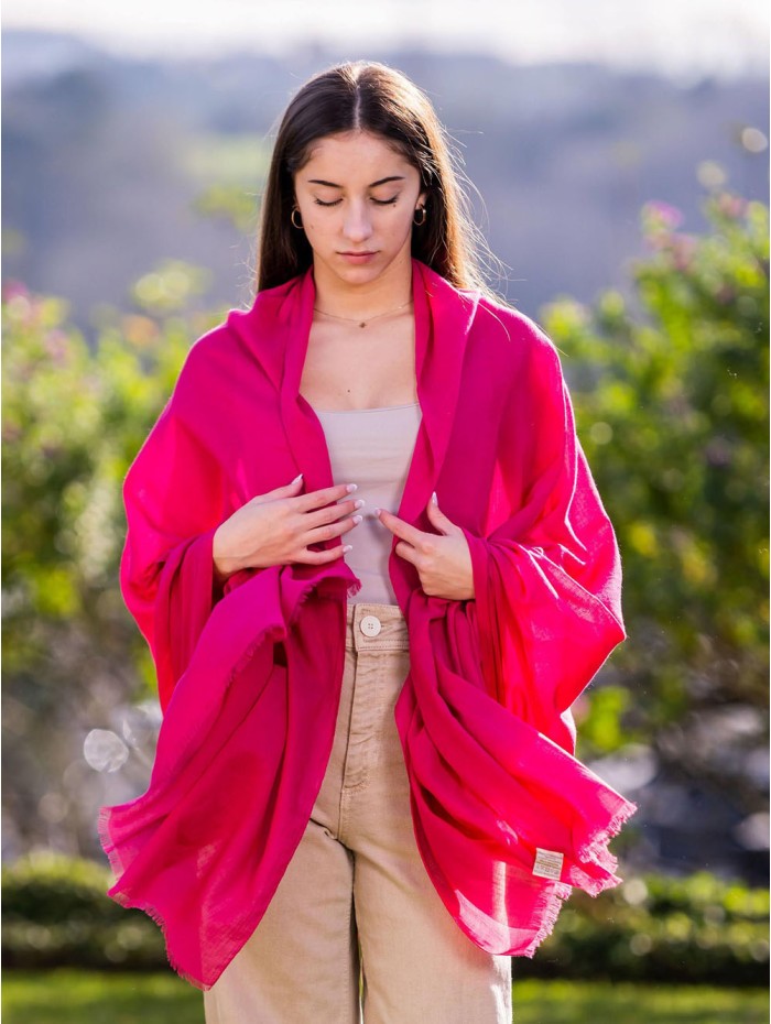 Cotton plain shawl-sarong ACTROSEBEET