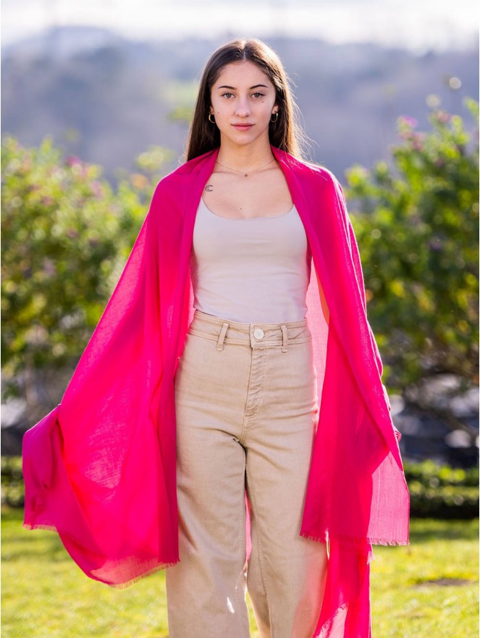 Cotton plain shawl-sarong ACTROSEBEET