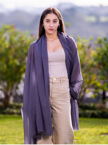 Plain cotton scarf ACTGSHARK