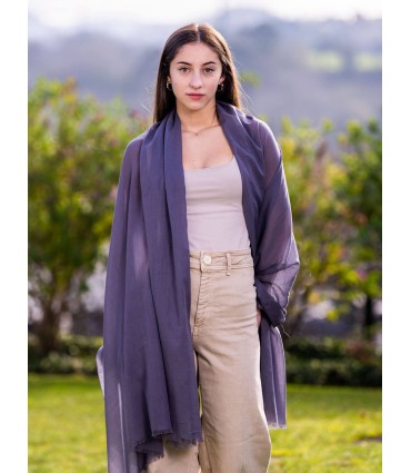 Plain cotton scarf ACTGSHARK